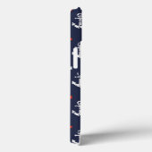 Patroon rode witte en blauwe zee Case-Mate iPhone case (Achterkant / Rechts)