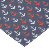 Patroon rode witte en blauwe zee tafelkleed (Gekanteld)