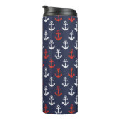 Patroon rode witte en blauwe zee thermosbeker (Geroteerd rechts)