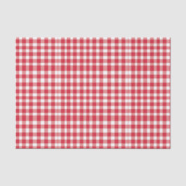 Patroon rode/witte gingham tissuepapier