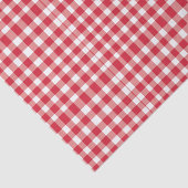 Patroon rode/witte gingham tissuepapier (Detail)