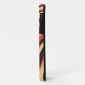 Patroon rode zwarte roze avy Stripes Case-Mate iPhone Case (Achterkant/links)