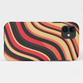 Patroon rode zwarte roze avy Stripes Case-Mate iPhone Case (Achterkant (horizontaal))