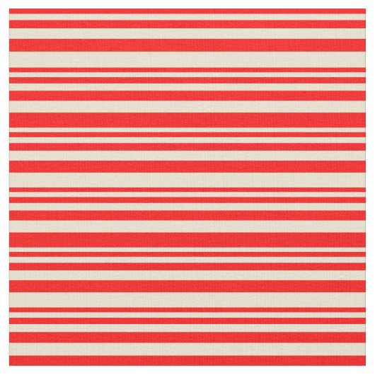 Patroon rood en beige stof (Close Up)