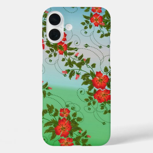 Patroon rood en groen ventilator Case-Mate iPhone case (Achterkant)