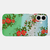 Patroon rood en groen ventilator Case-Mate iPhone case (Achterkant (horizontaal))