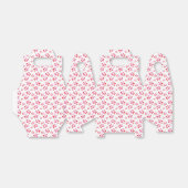 Patroon rood en roze harten bedankdoosjes (Uitgevouwen)