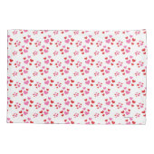 Patroon rood en roze harten kussensloop (Achterkant)