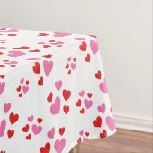 Patroon rood en roze harten tafelkleed (Voorbeeld)