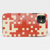 Patroon rood en roze pixel Case-Mate iPhone case (Achterkant (horizontaal))