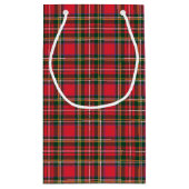 Patroon rood en tonnen klein cadeauzakje (Achterkant)