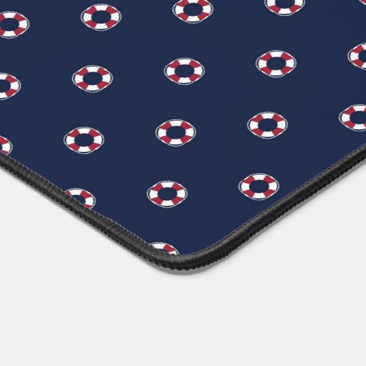 Patroon rood en wit buoy bureaumat (Hoek)