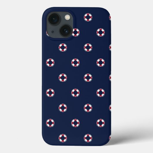 Patroon rood en wit buoy Case-Mate iPhone case (Achterkant)