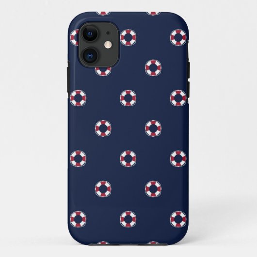 Patroon rood en wit buoy Case-Mate iPhone case (Achterkant)