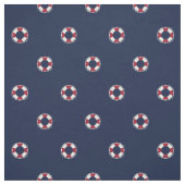 Patroon rood en wit buoy stof (Swatch)
