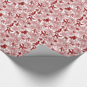 Patroon rood en wit cadeaupapier (Hoek)