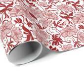 Patroon rood en wit cadeaupapier (Rol Hoek)