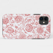 Patroon rood en wit Case-Mate iPhone case (Achterkant (horizontaal))