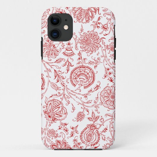 Patroon rood en wit Case-Mate iPhone case (Achterkant)