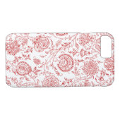 Patroon rood en wit Case-Mate iPhone case (Achterkant (Horizontaal))