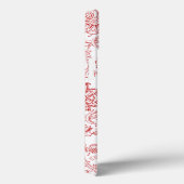 Patroon rood en wit Case-Mate iPhone case (Achterkant / Rechts)
