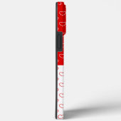 Patroon rood en wit Case-Mate iPhone case (Achterkant / Rechts)