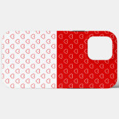 Patroon rood en wit Case-Mate iPhone case (Achterkant (horizontaal))
