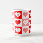 Patroon rood en wit Snoep Koffiemok (Center)