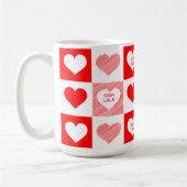 Patroon rood en wit Snoep Koffiemok (Links)