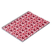 Patroon/rood hart notitieboek (Linkerzijde)