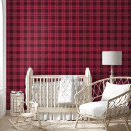 Patroon Rood Plaid Controlekamer Kantoor Behang