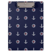 Patroon rood wit en blauw anker klembord (Voorkant)