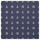 Patroon rood wit en blauw anker stof (Swatch)