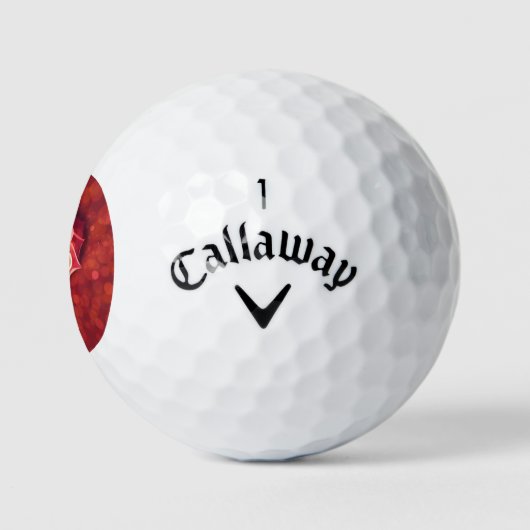 Patroon roos in hartvorm, bloem van liefdesgeschen golfballen (Logo)