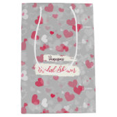 Patroon Roze Bruiloft Cadeautas Zak (Voorkant)