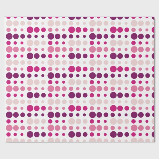 Patroon roze en Paarse pols Cadeaupapier (Vlak)