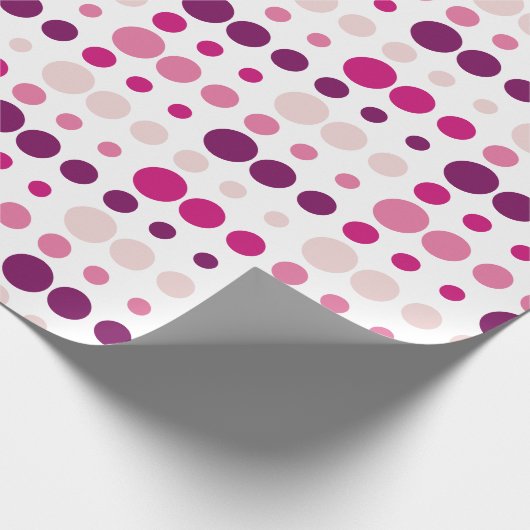 Patroon roze en Paarse pols Cadeaupapier (Hoek)