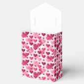 Patroon roze harten - thema Valentijnsdag Bedankdoosjes (Geopend)