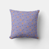 Patroon ruimte lavendel oranje lavendel kussen (Voorkant)