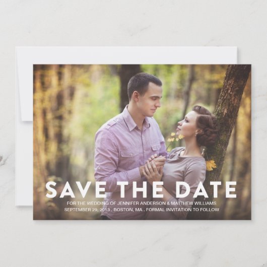 PATROON | SAVE THE DATE-AANKONDIGING DATE (Voorkant)