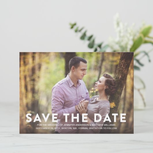 PATROON | SAVE THE DATE-AANKONDIGING DATE (Staand voorkant)