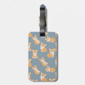 Patroon Schattige Corgi bagagelabel voor hondenlie (Achterkant verticaal)