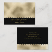 Patroon Sieraden Design Gold Foil Visitekaartje (Voorkant / Achterkant)