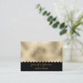 Patroon Sieraden Design Gold Foil Visitekaartje (Staand voorkant)