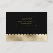 Patroon Sieraden Design Gold Foil Visitekaartje (Achterkant)