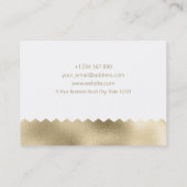 Patroon Sieraden Design Gold Folie Visitekaartje (Achterkant)