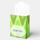 Patroon: sinus zigzag groen + jouw tekst bedankdoosjes (Geopend)