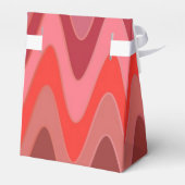 Patroon: sinus zigzag rood + jouw tekst bedankdoosjes (Achterkant)