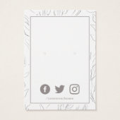 patroon sociale media met visitekaartje (Achterkant)