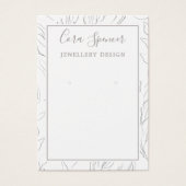 patroon sociale media met visitekaartje (Voorkant)